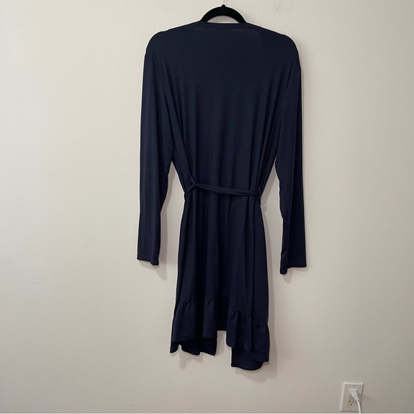 La Vie en Rose Women’s Navy Floral Nightgown & Robe Set Size L comfy Sleepwear - Picture 12 of 12